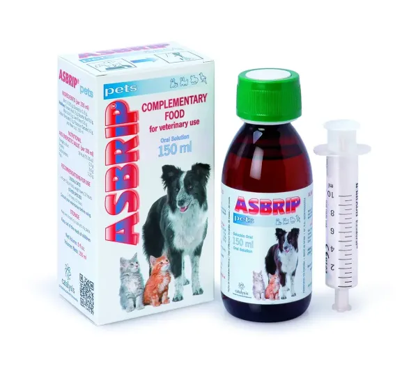 Asbrip Pets биологически активная добавка при заболеваниях дыхательной системы у собак и кошек 150 мл Асбрип 150мл