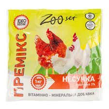 Премикс Несушка Економ 3%  1 кг Зоосет