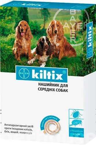 Килтикс ошейник для средних собак 48 см ц