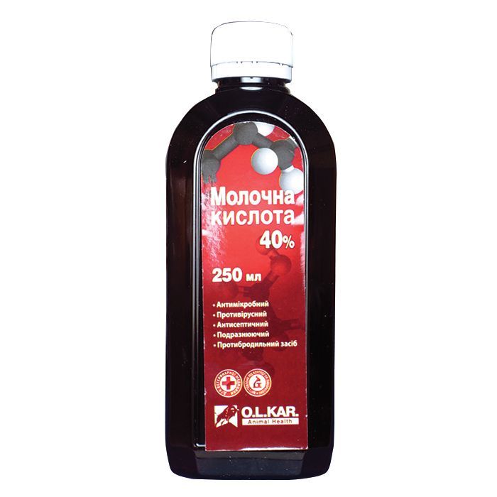 Молочная к-та 40% р-р 250 мл Олкар ц