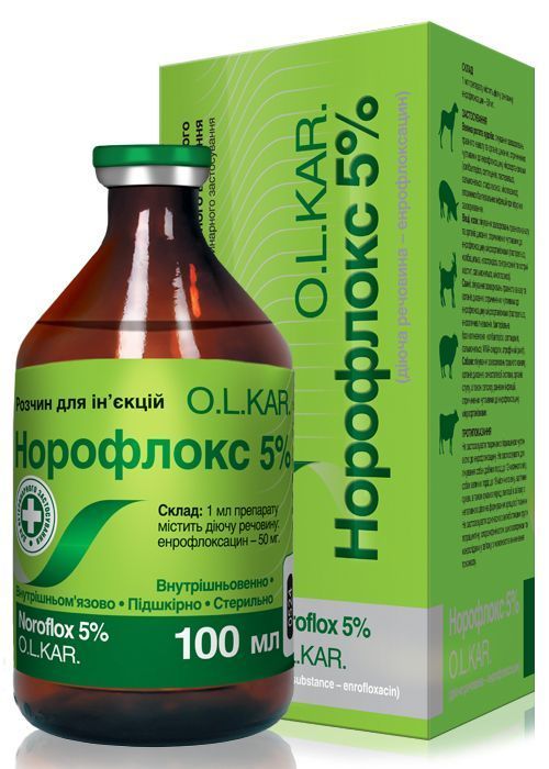 Норофлокс 5% ин. 100 мл\фл. Олкар