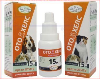 Отохелс капли ушные 15 мл Укрз-ч ц