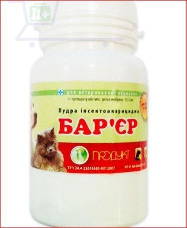 Пудра Барьер для собак, котов 40 г Продукт ц