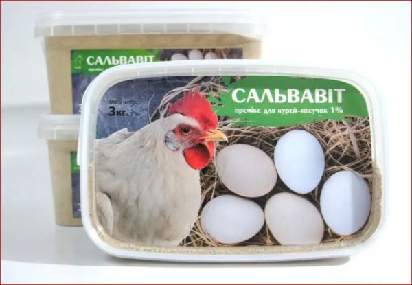 Сальвавит премикс для кур несушек 3 кг Круг