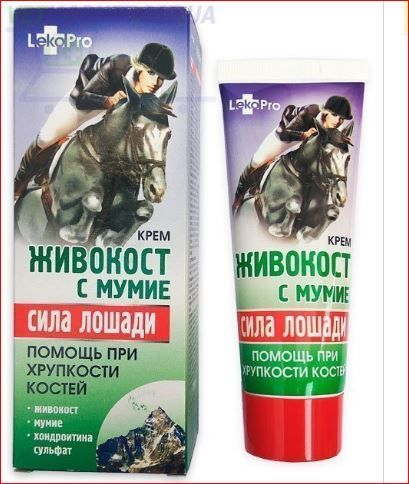 Сила лошади Живокост с мумие 75 мл