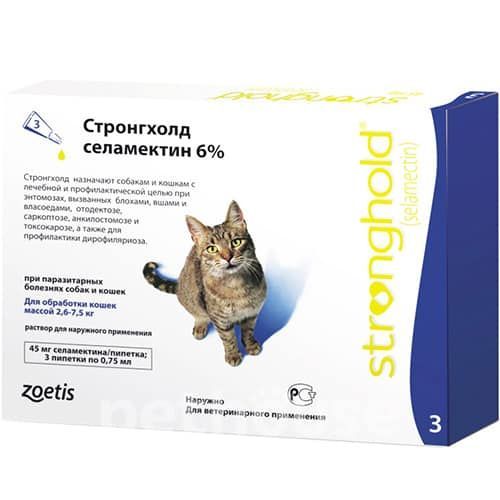 Стронгхолд капли для кошек 6% 2,6-7,5кг